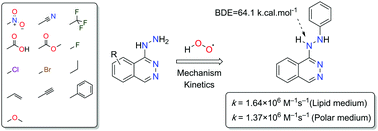 Graphical abstract: Substitution effects on the antiradical activity of hydralazine: a DFT analysis