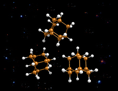 Graphical abstract: Electronic spectroscopy of cationic adamantane clusters and dehydrogenated adamantane in helium droplets