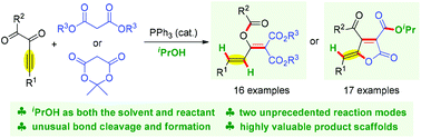 Graphical abstract: Organocatalyzed trifunctionalization of alkynyl 1,2-diones for the concise synthesis of acyloxy allylidene malonates and γ-alkylidenebutenolides