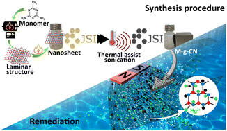 Graphical abstract: Green synthesis of a magnetite/graphitic carbon nitride 2D nanocomposite for efficient Hg2+ remediation