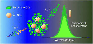 Graphical abstract: Enhancing photoluminescence performance of perovskite quantum dots with plasmonic nanoparticles: insights into mechanisms and light-emitting applications