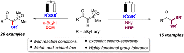 Graphical abstract: Tunable electrochemical diverse sulfurization of sulfoxonium ylides with disulfides