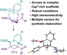 Graphical abstract: Diastereoselective dearomative cycloaddition of bicyclobutanes with pyridinium ylides: a modular approach to multisubstituted azabicyclo[3.1.1]heptanes