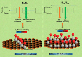 Graphical abstract: Operational strategies of pulsed electrolysis to enhance multi-carbon product formation in electrocatalytic CO2 reduction