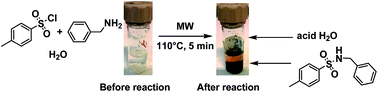 Graphical abstract: Aqueous MW eco-friendly protocol for amino group protection