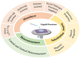 Graphical abstract: Liquid-precursor-intermediated synthesis of atomically thin transition metal dichalcogenides