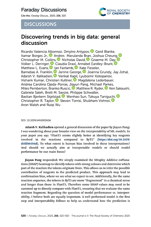 Discovering trends in big data: general discussion