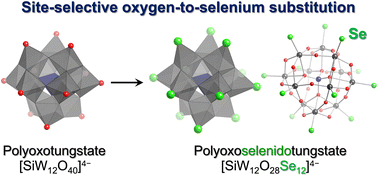 Graphical abstract: Synthesis of a Keggin-type polyoxoselenidotungstate via site-selective oxygen-to-selenium substitution