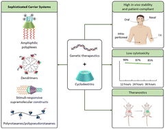 Graphical abstract: Active transfection of genetic materials using cyclodextrin-anchored nanovectors