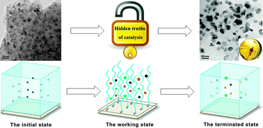 Graphical abstract: Trapping the catalyst working state by amber-inspired hybrid material to reveal the cobalt nanostructure evolution in clean liquid fuel synthesis