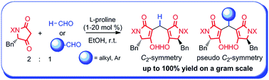 Graphical abstract: Novel chiral tetramic acid-derived diols: organocatalytic facile synthesis and unique structural properties