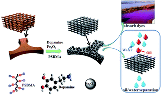 Graphical abstract: Designing multifunctional 3D magnetic foam for effective insoluble oil separation and rapid selective dye removal for use in wastewater remediation