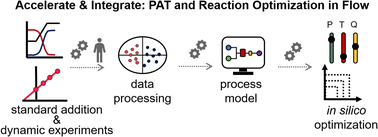 Graphical abstract: Simultaneous reaction- and analytical model building using dynamic flow experiments to accelerate process development