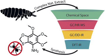 Graphical abstract: Identification of unique highly hetero-substituted benzenes as chemical weapons of springtails by a combination of trace analytical methods with DFT calculations and synthesis