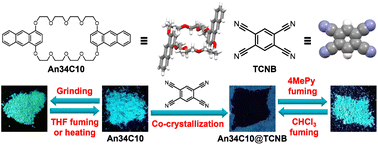 Graphical abstract: An anthracene-containing crown ether: synthesis, host–guest properties and modulation of solid state luminescence