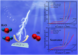 Graphical abstract: Se-vacancy induced structural reconstruction of iron nickel selenium nanosheets for efficient and durable electrocatalytic alkaline water and seawater oxidation