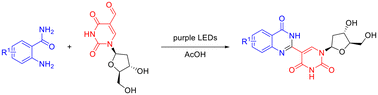Graphical abstract: Catalyst-free and oxidant-free cyclocondensation of 2-aminobenzamides with glycosides under visible light