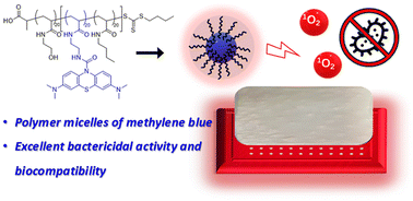 Graphical abstract: Photoactive methylene blue-functionalized polymer for antimicrobial activation under red light