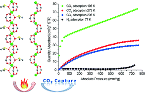 Graphical abstract: Selective gas adsorption and unique phase transition properties in a stable magnesium metal-organic framework constructed from infinite metal chains