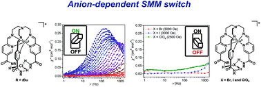 Graphical abstract: Anionic guest-dependent slow magnetic relaxation in Co(ii) tripodal iminopyridine complexes