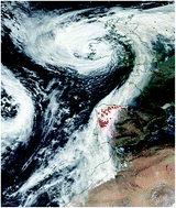 Graphical abstract: Emerging investigator series: the red sky: investigating the hurricane Ophelia Saharan dust and biomass burning aerosol event