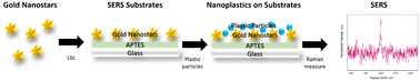 Graphical abstract: Submicron- and nanoplastic detection at low micro- to nanogram concentrations using gold nanostar-based surface-enhanced Raman scattering (SERS) substrates