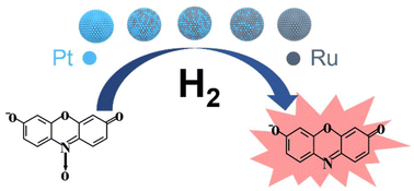 Graphical abstract: Revealing the heterogeneous catalytic kinetics of PtRu nanocatalysts at the single particle level