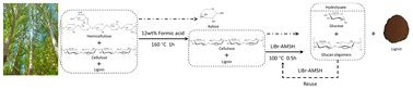 Graphical abstract: Cascade fractionation of poplar into xylose, glucan oligomers and less-condensed lignin via synergistic formic acid–LiBr molten salt hydrate pretreatment