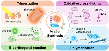 Graphical abstract: Chemically engineered exogenous organic reactions in living cells for in situ fluorescence imaging and biomedical applications