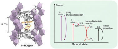 Graphical abstract: Wavelength-dependent tri-state photoswitching in crystals via synergistic dimer confinement and charge-transfer stacking