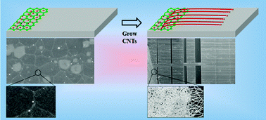Graphical abstract: Graphene/graphite sheet assisted growth of high-areal-density horizontally aligned carbon nanotubes