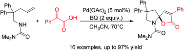 Graphical abstract: Palladium-catalyzed cascade cyclization for the construction of spiro-N,O-acetals