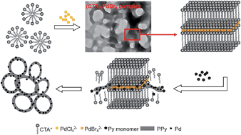 Graphical abstract: Fabrication of conducting polymer/noble metal composite nanorings and their enhanced catalytic properties