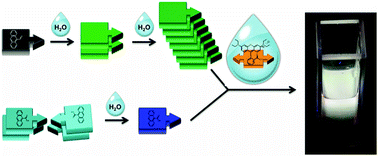 Graphical abstract: Pure white light emission from organic molecules using solvent induced selective self-assembly