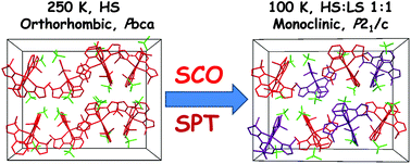 Graphical abstract: Structural phase transition in a multi-induced mononuclear FeII spin-crossover complex