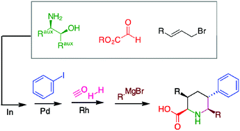 Graphical abstract: A highly stereo-controlled protocol to prepare pipecolic acids based on Heck and cyclohydrocarbonylation reactions