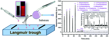 Graphical abstract: Langmuir–Blodgett films of perylene bisimide derivatives and fluorescent recognition of diamines