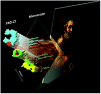 Graphical abstract: Unravelling the spatial dependency of the complex solid-state chemistry of Pb in a paint micro-sample from Rembrandt's Homer using XRD-CT