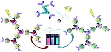 Graphical abstract: Photo-responsive cyclodextrin/anthracene/Eu3+ supramolecular assembly for a tunable photochromic multicolor cell label and fluorescent ink