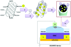 Graphical abstract: Carbon-paste nanocomposites as unconventional gate electrodes for electrolyte-gated organic field-effect transistors: electrical modulation and bio-sensing