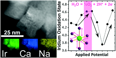 Graphical abstract: In situ XAFS of acid-resilient iridate pyrochlore oxygen evolution electrocatalysts under operating conditions