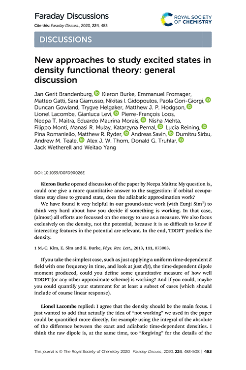 New approaches to study excited states in density functional theory: general discussion