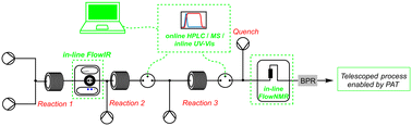 Graphical abstract: The role of PAT in the development of telescoped continuous flow processes