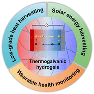 Graphical abstract: Thermogalvanic hydrogels for low-grade heat harvesting and health monitoring