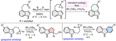 Graphical abstract: Reactivity divergence in the cyclization of terminal epoxides all-carbon-tethered to indoles