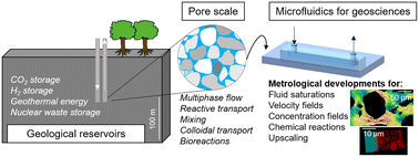 Graphical abstract: Microfluidics for geosciences: metrological developments and future challenges