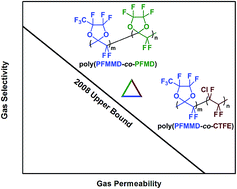Graphical abstract: High-performance perfluorodioxolane copolymer membranes for gas separation with tailored selectivity enhancement