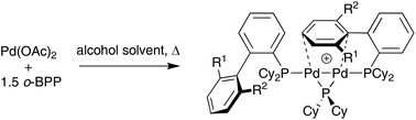 Graphical abstract: The surprisingly facile formation of Pd(i)–phosphido complexes from ortho-biphenylphosphines and palladium acetate