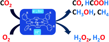 Graphical abstract: Small-molecule activation with iron porphyrins using electrons, photons and protons: some recent advances and future strategies