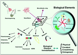 Graphical abstract: Pivotal role of electrospun nanofibers in microfluidic diagnostic systems – a review